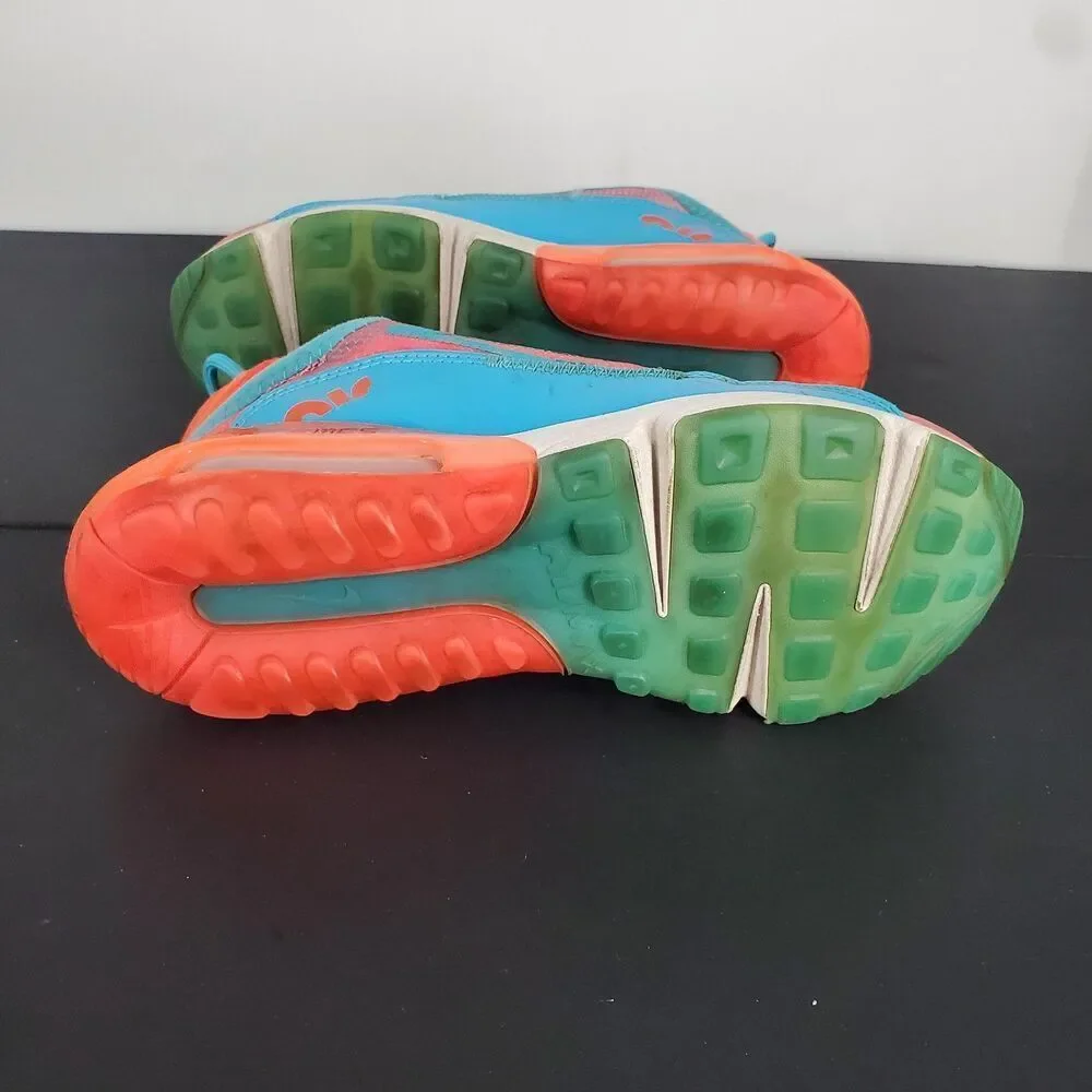 Nike Air Max 2090 Shoes Womens Size 6.5 Crimson Aqua Teal Green Glow CT6692-891